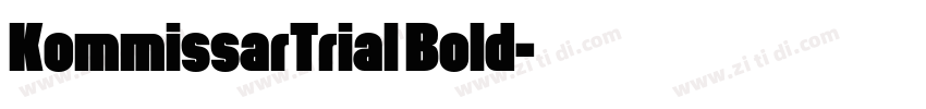 KommissarTrial Bold字体转换